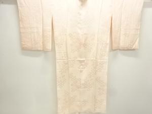 七宝繋ぎに草花模様織出し長襦袢